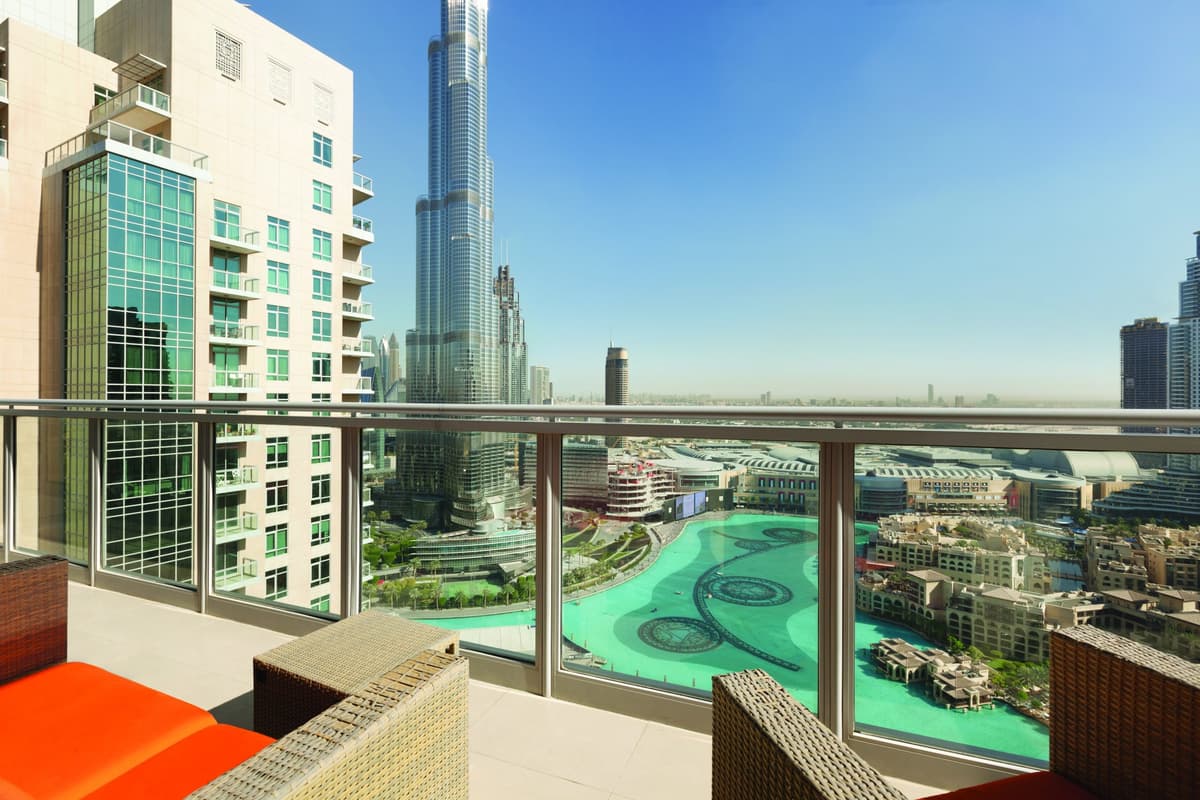 4个卧室 皇家顶楼 有全景 Balcony Burj Khalifa 和泉景