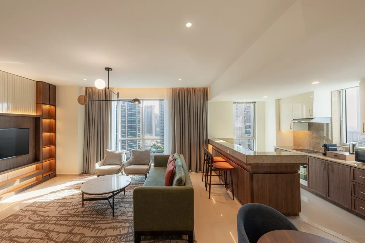 Chambre familiale King Suite Balcon Boulevard Vue