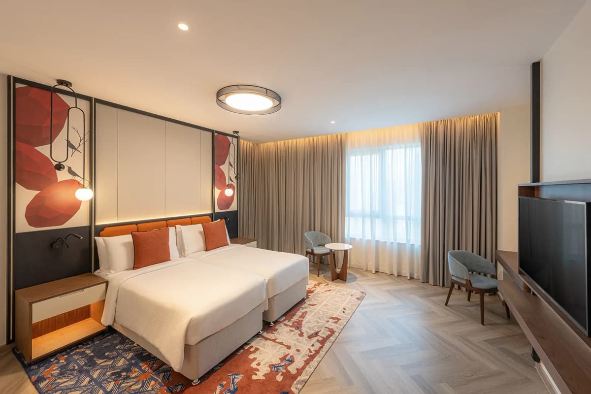 1 Schlafzimmer Familie Twin Suite Balkon Boulevardblick