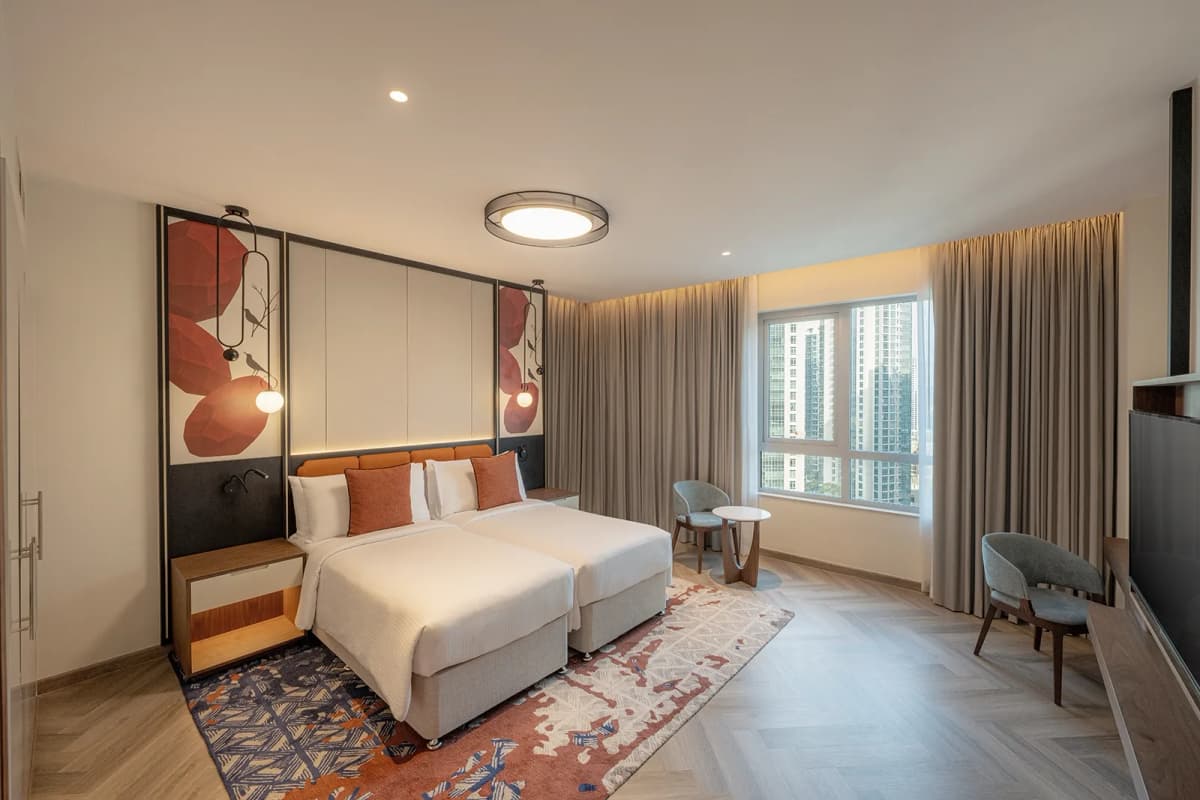 1 Schlafzimmer Familie Twin Suite Balkon Boulevardblick