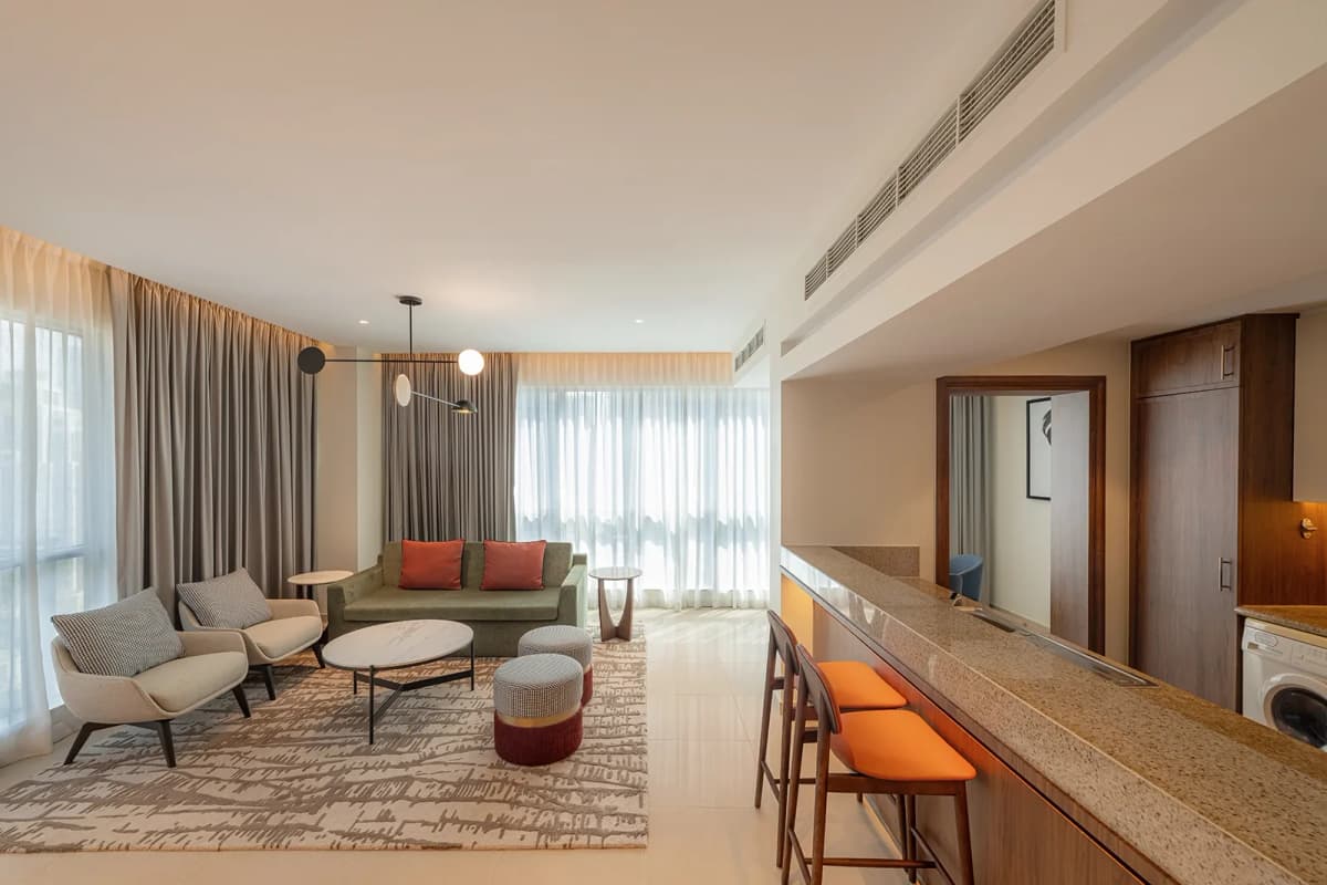 1 Schlafzimmer Familie Twin Suite Balkon Boulevardblick